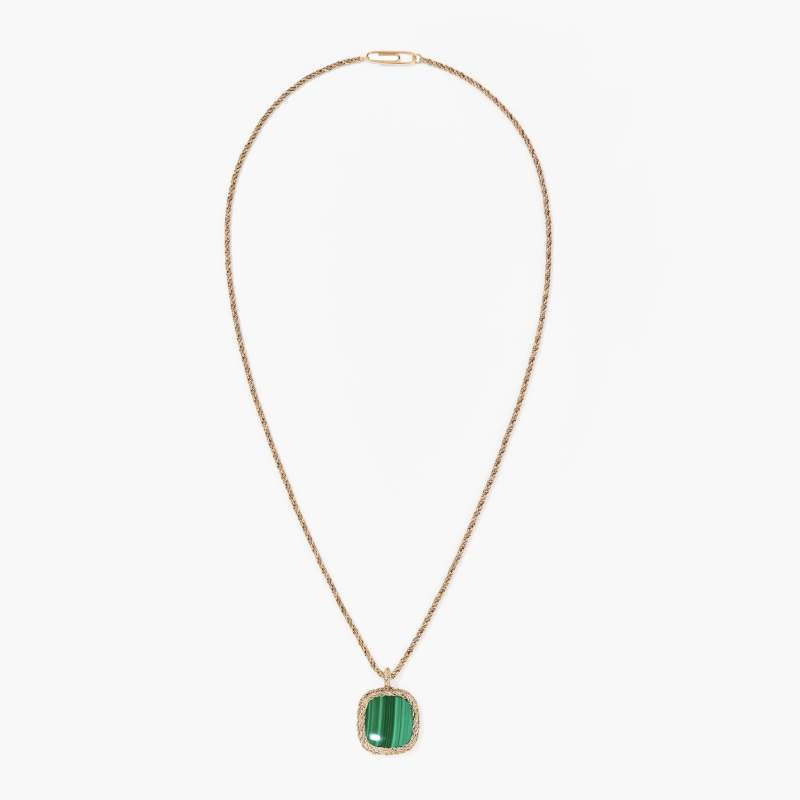 Aurelie Bidermann · Miki 孔雀石 吊坠 长项链［法国设计师］