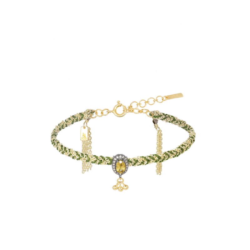 Marie Laure Chamorel · 金色 卡其色 编织 手链［法国设计师］