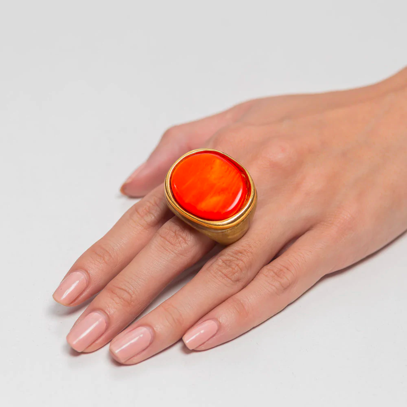 Dominique Denaive · Summer Clara 橙红色 戒指［法国设计师］