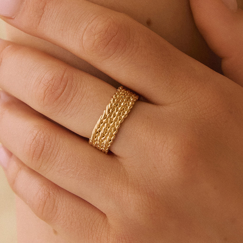 Agapee · Kotsi 谷粒 宽戒指［法国设计师］