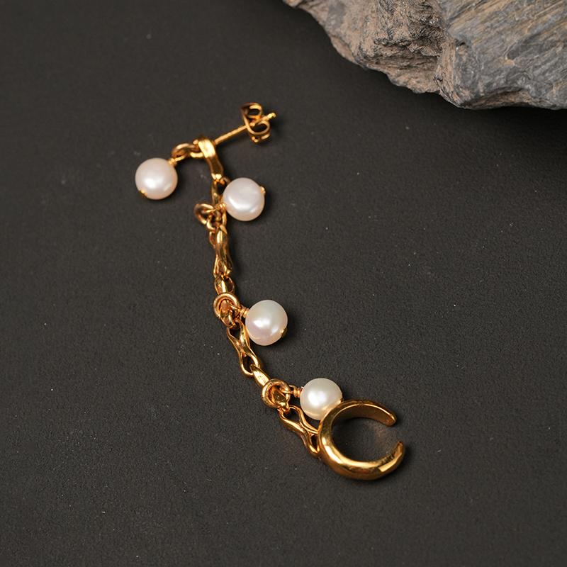 Goossens Paris · RIVIERA 淡水珍珠 耳廓夹［法国设计师］