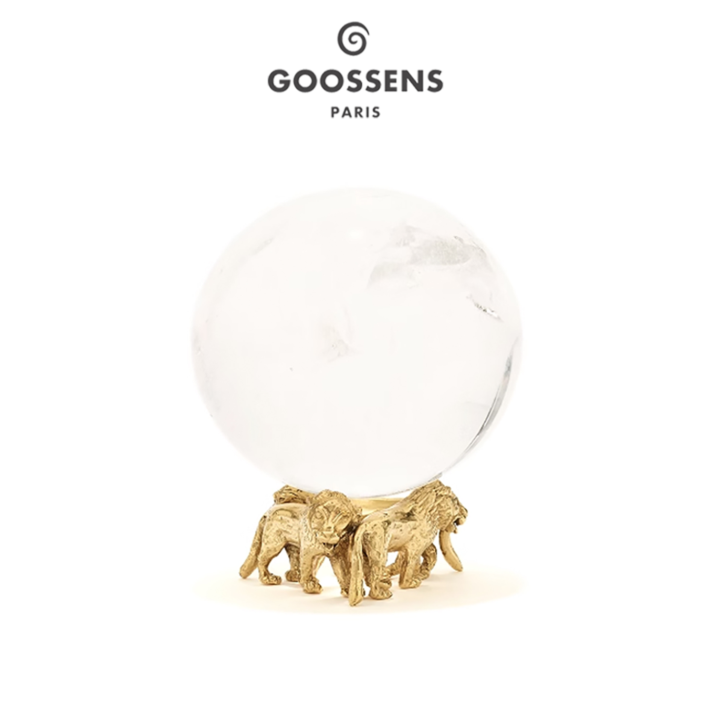 Goossens天然水晶三狮水晶球