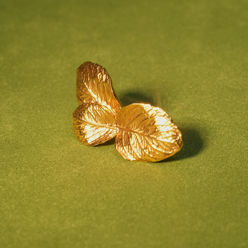 Goossens Paris · BAGUE 金色树叶 戒指［法国设计师］