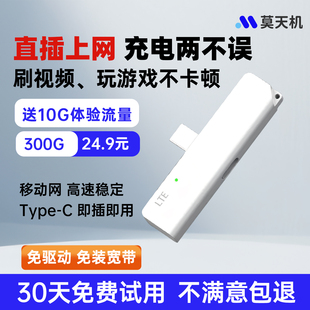 品牌车载宽带路由器全国通用 C接口手机平板电脑直插直连上网卡展锐芯片便携式 2025新款 随身wifi有线Type