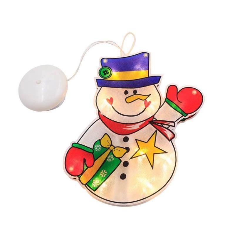 Christmas Suction Cup Coloured Lights Christmas VRoom Glass
