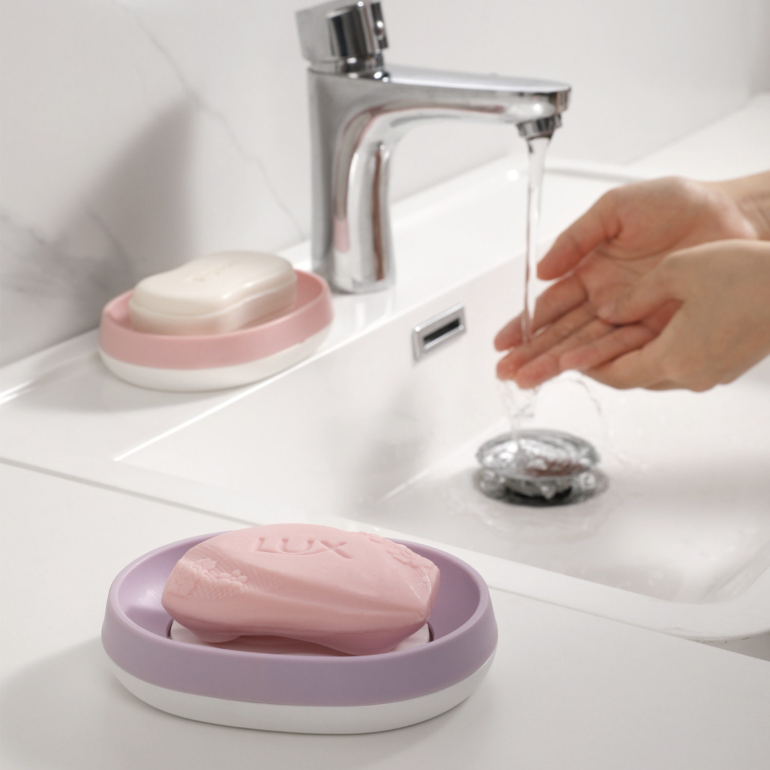 美丽雅波浪纹沥水皂盒双层不积水卫生间香皂盒洁面皂盒子百货,家庭/个人清洁工具,皂盒,淘宝优惠券,粉丝福利购,淘宝优惠卷