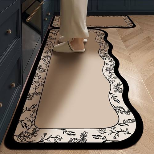 直供厨房地垫硅藻泥吸水速干脚垫轻奢高级感防滑垫卫生间地毯