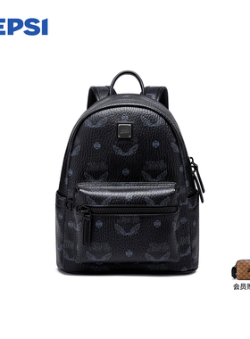 pepsi百事高级黑女式大容量双肩包通旅行露营背包百搭学院风书包