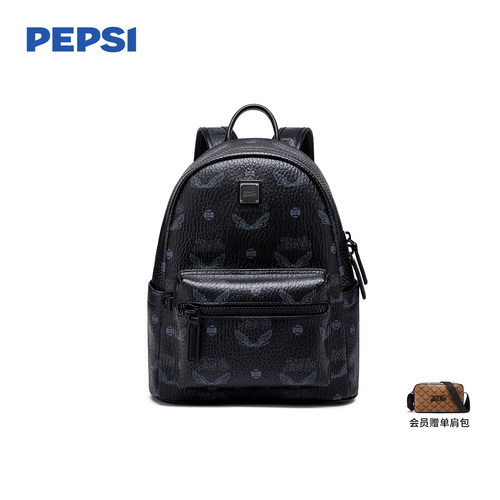 pepsi百事高级黑女式大容量双肩
