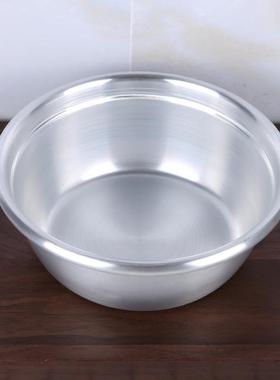 韩式EXPO加厚白铝盆韩式料理拌饭铝碗家用沙拉拌菜盆