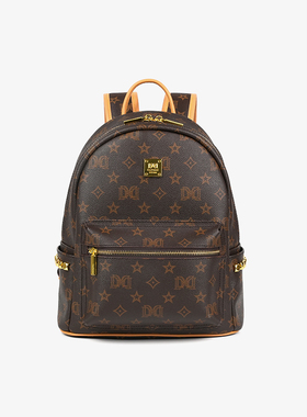 达芙妮Daphne时尚印花女双肩包6124183178/10253