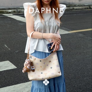 達芙妮時尚 Daphne 腋下包甜美輕奢大容量托特斜跨包包通勤25008