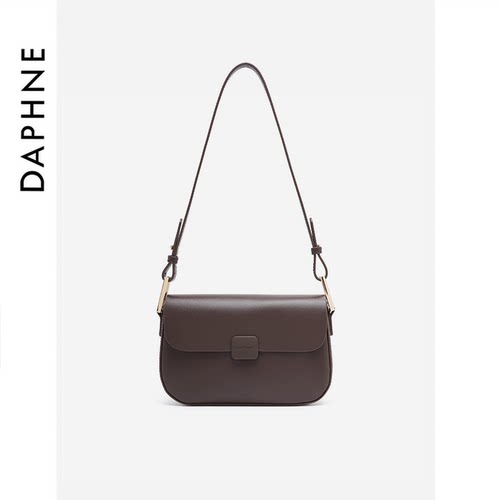 Daphne/达芙妮小众时尚复古单肩包包斜挎包小包手提通勤包DA25027