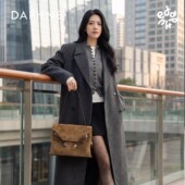 牛皮精致单肩腋下托特时尚 Daphne 达芙妮简约新款 通勤手提包