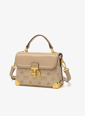 达芙妮Daphne印花盒子包斜挎包6124183182/10256