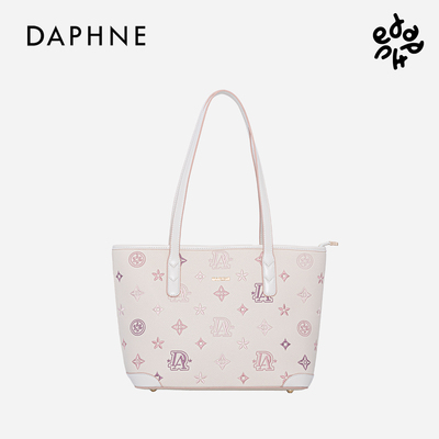 达芙妮白粉托特包女2025新款
