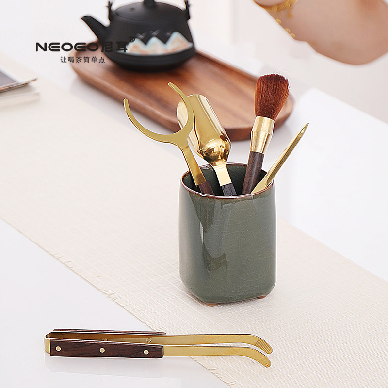 NEOEO尼耳茶道六君子茶具零配件茶刀茶夹茶则养壶笔泡茶工具大全