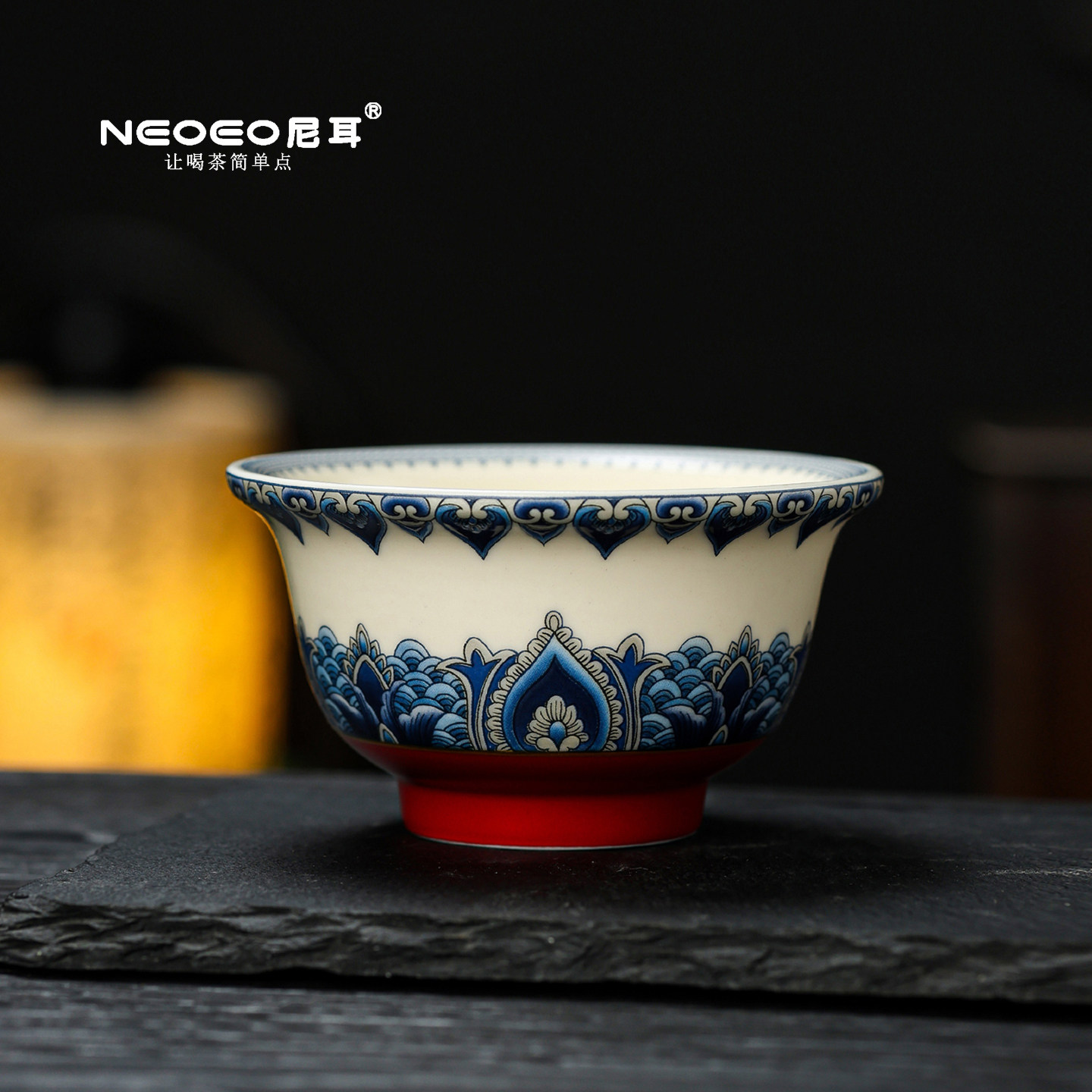 NEOEO尼耳步步如意个人杯家用中式压手杯喝茶功夫茶具茶杯主人杯