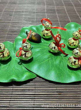 吉祥葫芦礼盒装高耐压抛光居家摆件风水摆件精美合金元宝