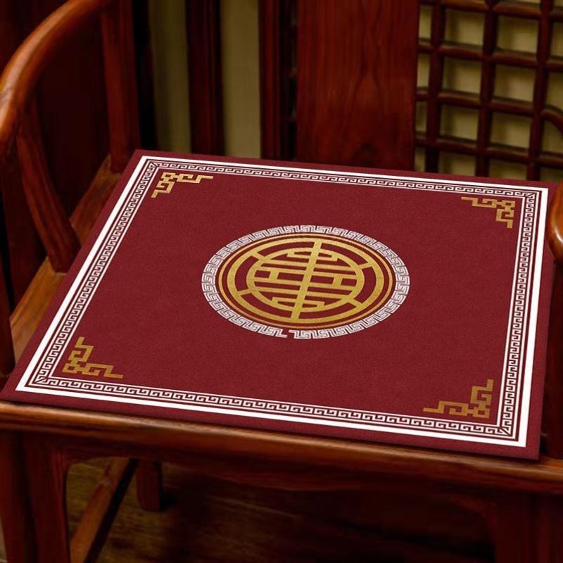 椅子坐垫新中式凳子屁垫红木家具软坐垫圈椅O太师椅茶桌座椅餐椅