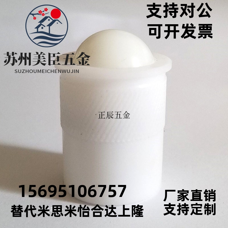 PFPR7/d9/13/15/20/24树脂带弹簧滚轮型波T珠压入式球头滚轮