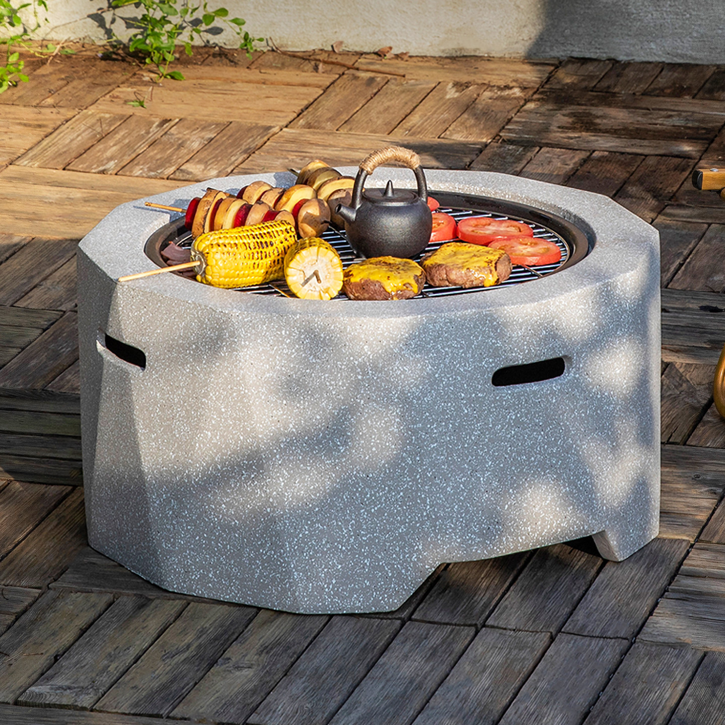 诺歌花园围炉煮茶烤火炉全套多功能烧烤炉木炭炉子庭院家用烧烤架,户外/登山/野营/旅行用品,烧烤炉/烤架,淘宝优惠券,粉丝福利购,淘宝优惠卷