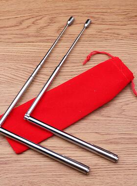 不锈钢天线伸缩式折叠寻龙尺一对