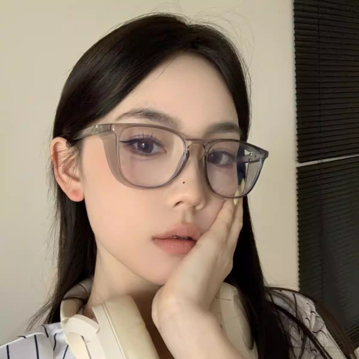 防花粉过敏眼镜女大脸显瘦超轻防雾防风沙户外出行骑行护目镜