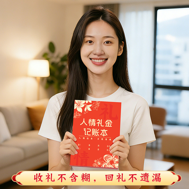 礼金记账人情礼金记账本送礼随礼记账本子结婚记录账本礼单登记本