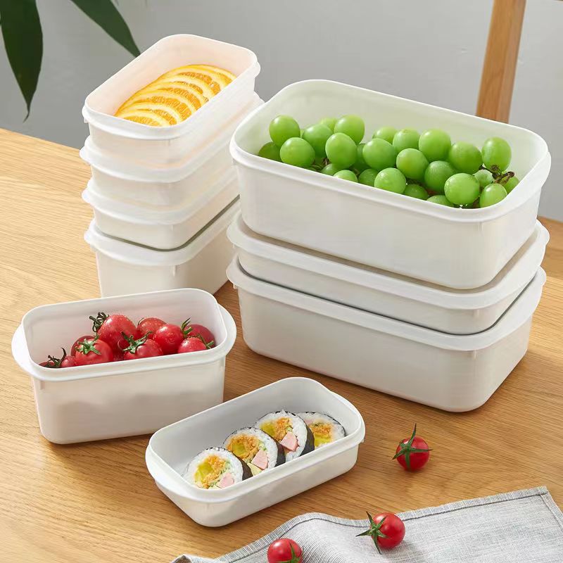 厨房冰箱保鲜盒带刻度配料盒食品级果蔬便当盒肉类冷藏收纳盒餐盒