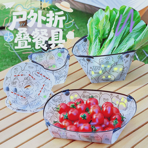 户外超轻折叠餐具便携套装