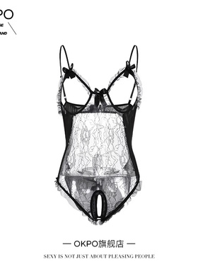 开裆情趣内衣2025新款性感免脱大码连体小胸显大睡衣诱惑可爱纯欲