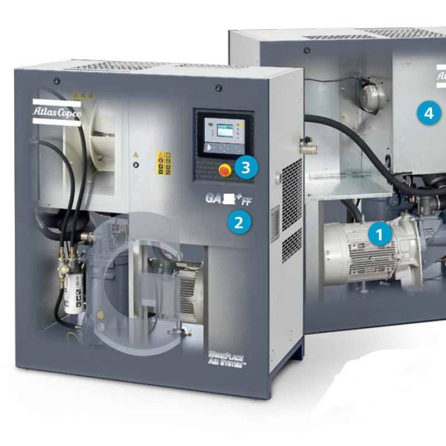 GA22+22VSD22IPM7.5/8.5/10/13barFMFF阿特拉斯螺杆空压机