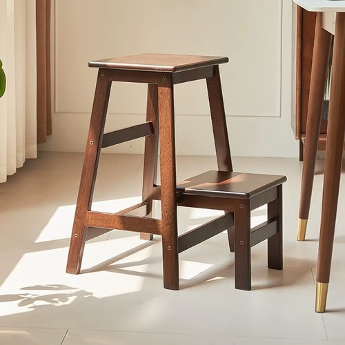 凳子可折叠梯凳实木梯子凳子两用登高楼梯多功能简约小梯子吧台凳