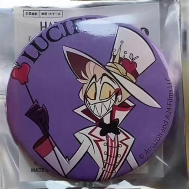 日谷 地狱客栈黑气球快闪吧唧阿拉斯托路西法原袋徽章周边谷子