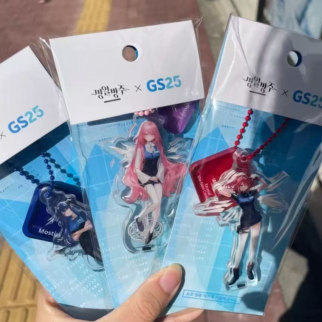 明日方舟GS25便利店联动莫斯提马新约能天使蕾缪安阿米娅立牌摆件