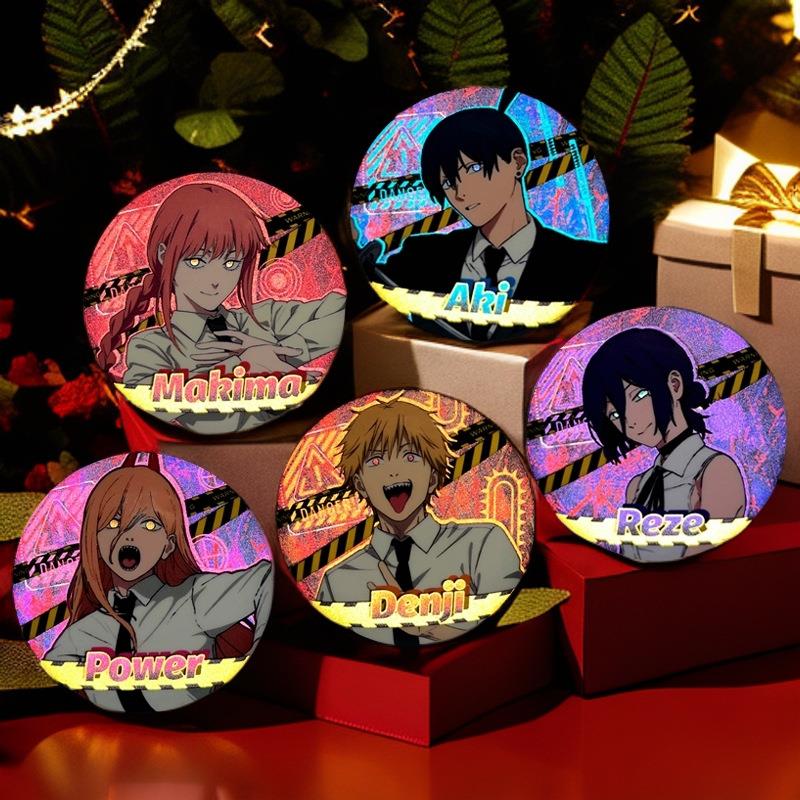 电锯人剧场版蕾塞篇反光双闪吧唧徽章早川秋帕瓦玛奇玛电次周边谷