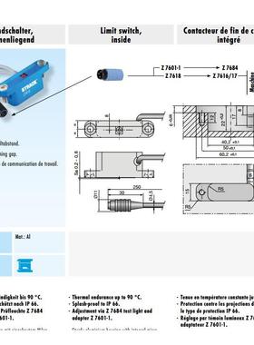 模具限位开关 替代STRACK标准 Z7615 微动开关 限位开关