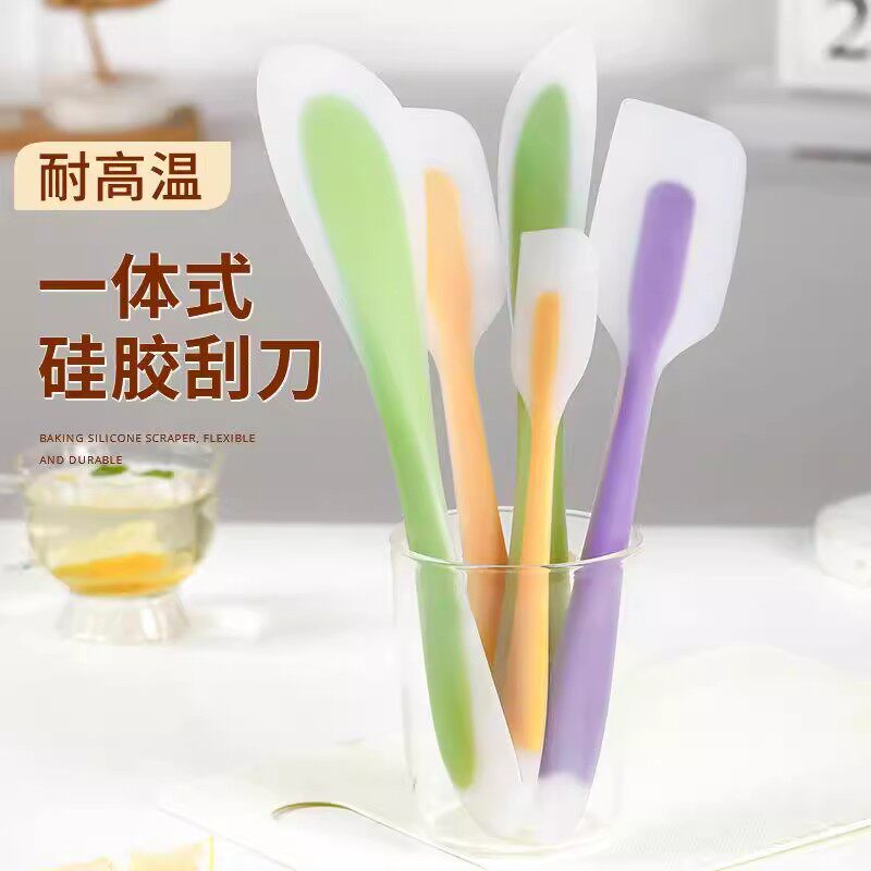 耐高温软胶刮刀蛋糕刮板大号一体式奶油抹刀搅拌刀做蛋糕烘焙工具