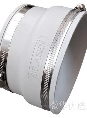 6寸管道通风机变径大小头4寸TPV弹性体软接头油烟机软连结PVC环保