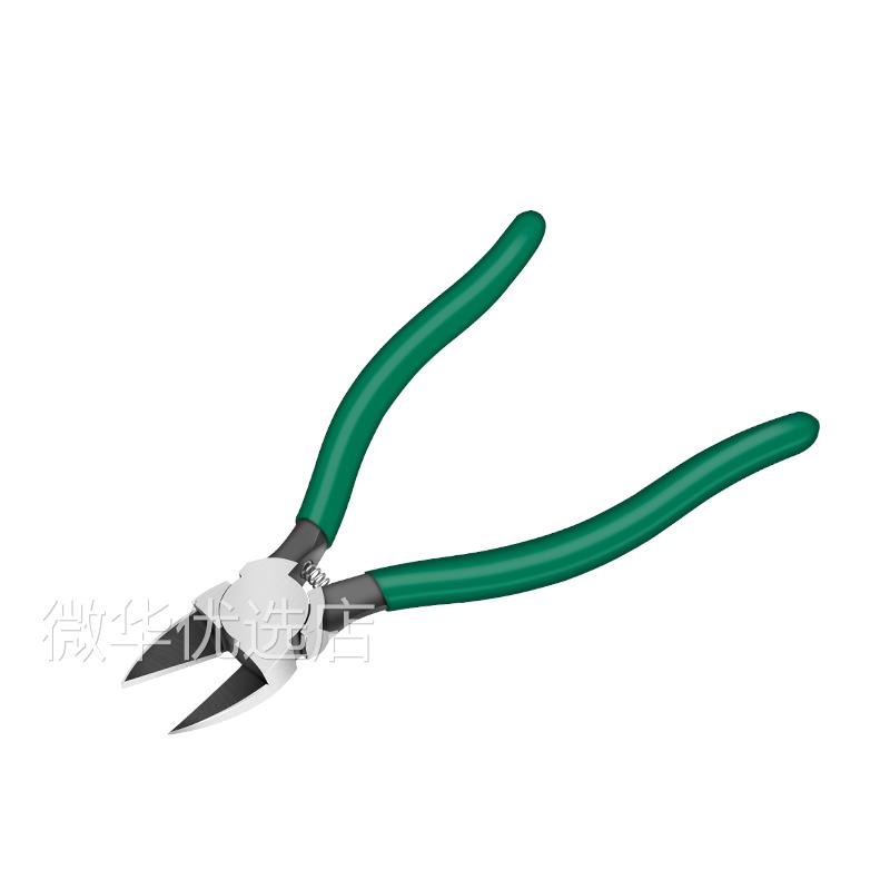 创拓者水口钳6寸剪钳斜口钳子5寸斜嘴偏口剪线钳电工工具钳模型剪