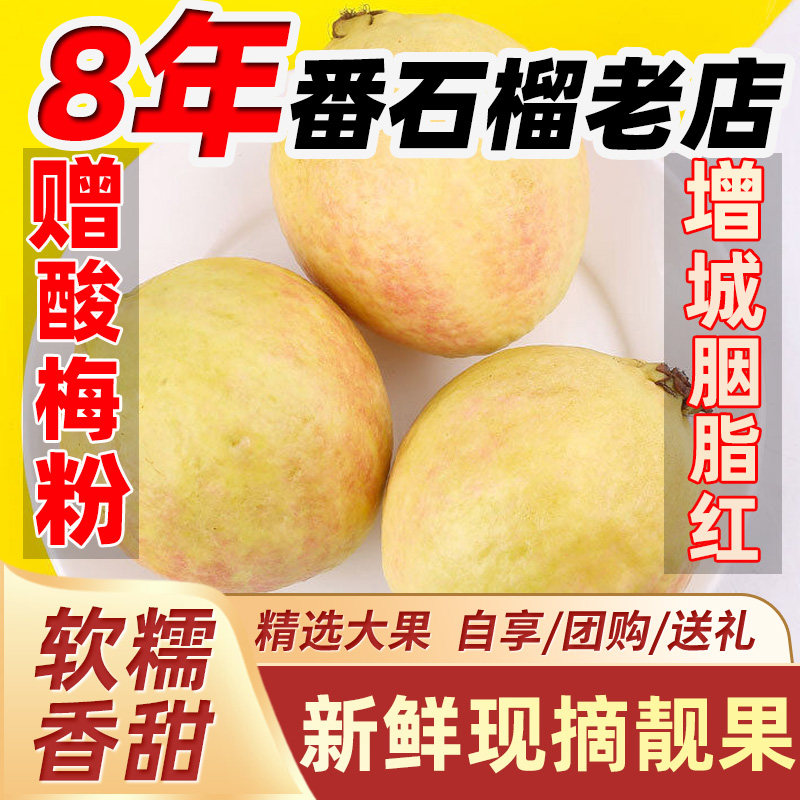 【现摘现发】广东增城胭脂红番石榴芭乐大果鸡屎果清甜新鲜水果