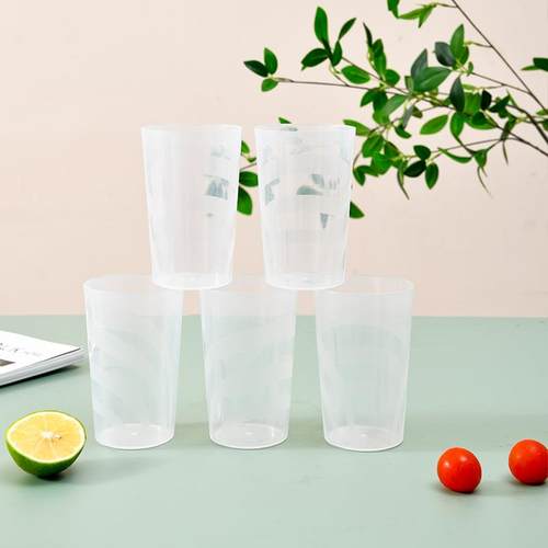 透明pp水杯塑料漱口杯10个装家用创意洗漱饮水杯子简约情侣杯
