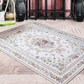 地垫餐厅垫 沙发茶几垫客厅田园风卧室床边毯美式 欧式 地毯复古法式