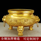 铜香炉纯铜家用龙戏珠祠堂特大号寺院供奉双龙鼎寺庙香炉佛具复古