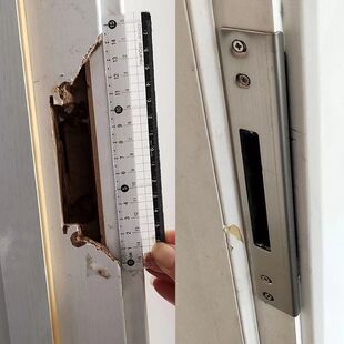 门锁挡片卧室木门锁槽损坏加长挡片包边专用修复锁扣板门锁导向片