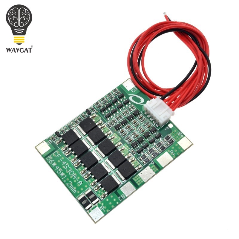 现货WAVGAT 4S 0A 14.8V Li-io Lithium 18650 Battery BMS Pas P
