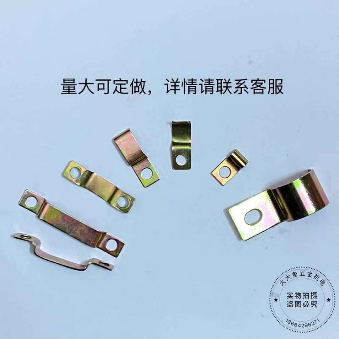 PC油管固定夹铁皮管夹尼龙管气管单/双边卡多条管1104/06液压配件