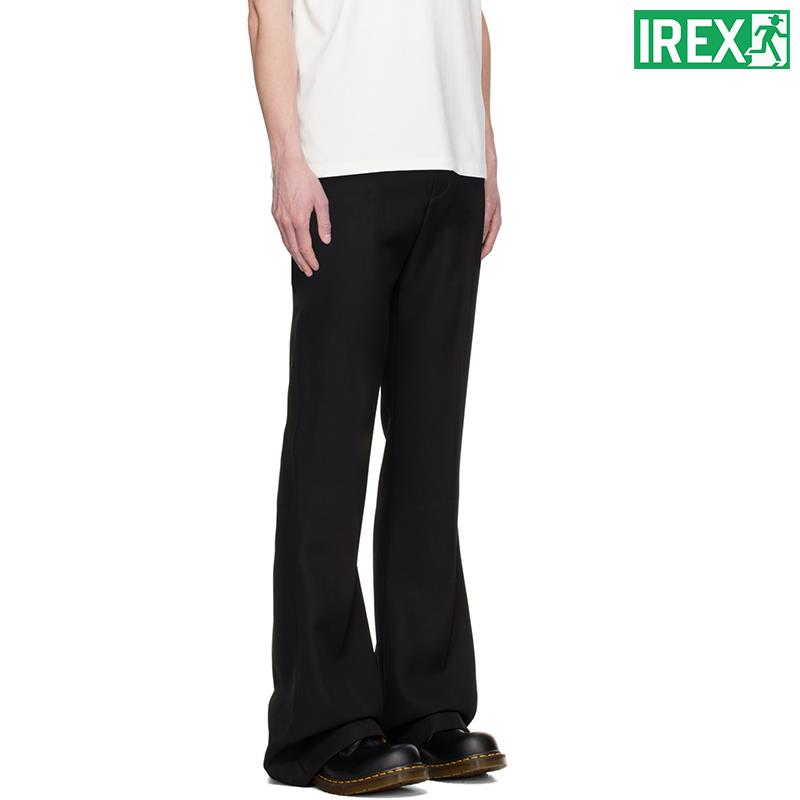 IREX*Capper同款春夏微喇西裤男cleanfit高街黑色抗皱垂感休闲裤