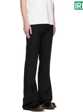 IREX*Capper同款春夏微喇西裤男cleanfit高街黑色抗皱垂感休闲裤